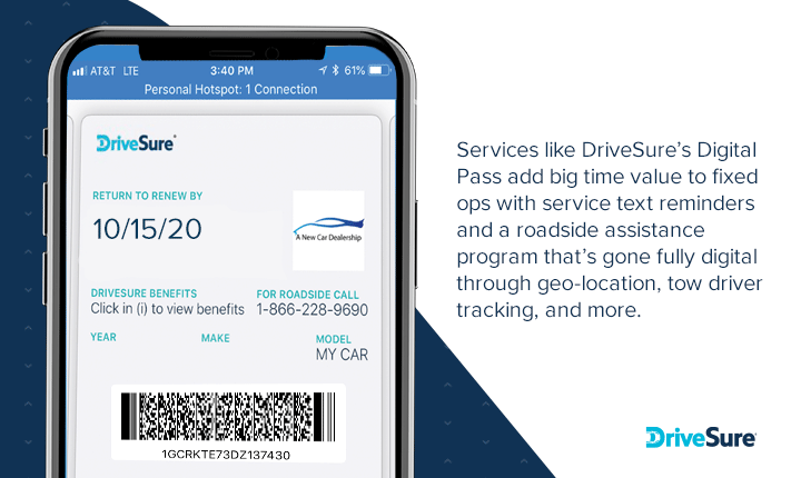 Screenshot of DriveSure's Digital Pass